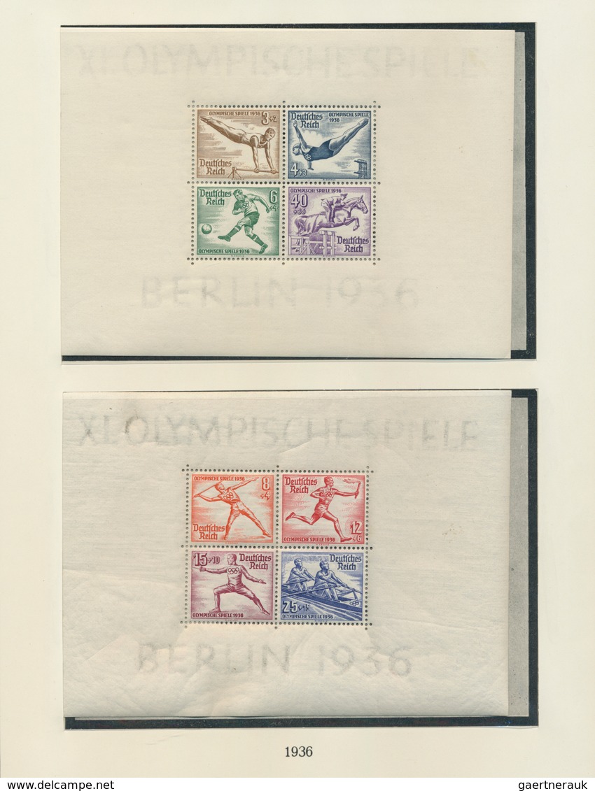 31627 Deutsches Reich - 3. Reich: 1933-1944, Postfrische Und Ungebrauchte, Komplette Sammlung Inc. Aller B - Ungebraucht
