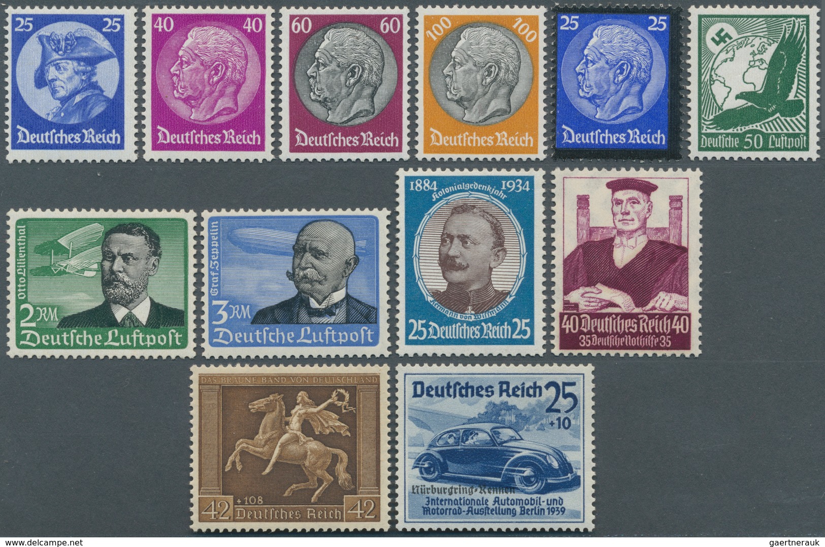 31635 Deutsches Reich - 3. Reich: 1933-45, Fast Kompl. Postfrische Sammlung (ohne 496/507, Bl. 2+3) In Haw - Ongebruikt