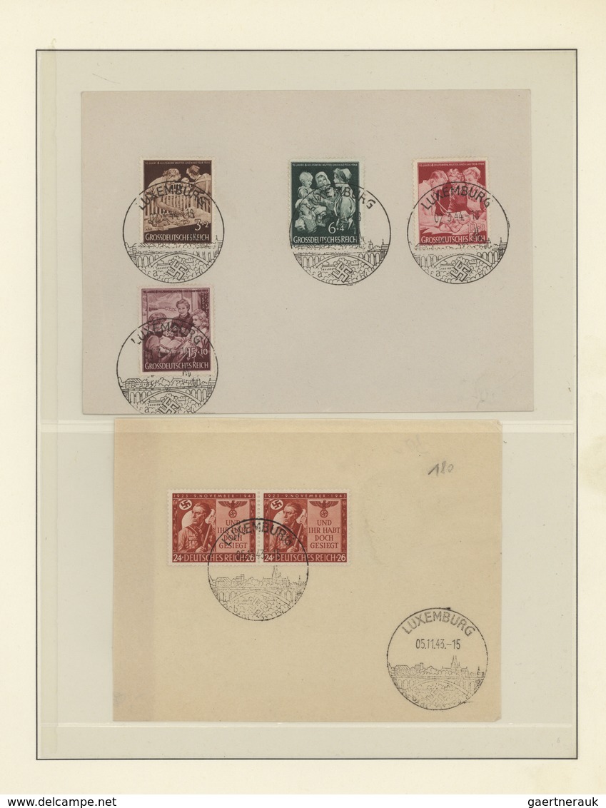 31643 Deutsches Reich - 3. Reich: 1934/44, Sammlung Von FDC Im Lindneralbum Auf T-Blankoblättern, Dabei Ei - Ungebraucht