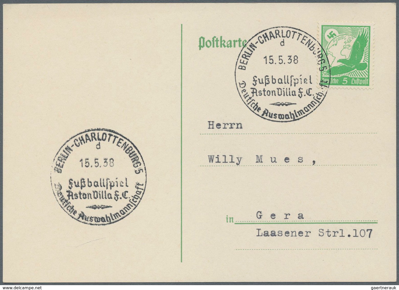 31657 Deutsches Reich - 3. Reich: 1937/1939, Sammlung Von Ca. 240 Karten Mit SONDERSTEMPELN Meist Mit Fran - Ongebruikt