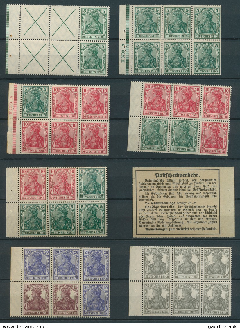 31681 Deutsches Reich - Markenheftchenblätter: 1912/1941, Sauber Ungebrauchte Sammlung Der Heftchenblätter - Markenheftchen