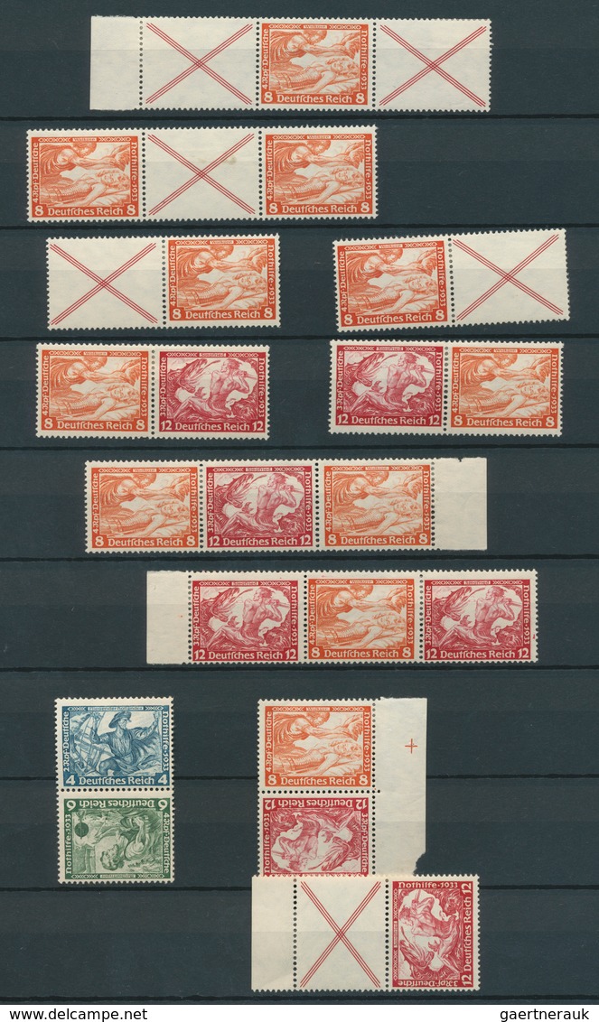 31681 Deutsches Reich - Markenheftchenblätter: 1912/1941, Sauber Ungebrauchte Sammlung Der Heftchenblätter - Postzegelboekjes