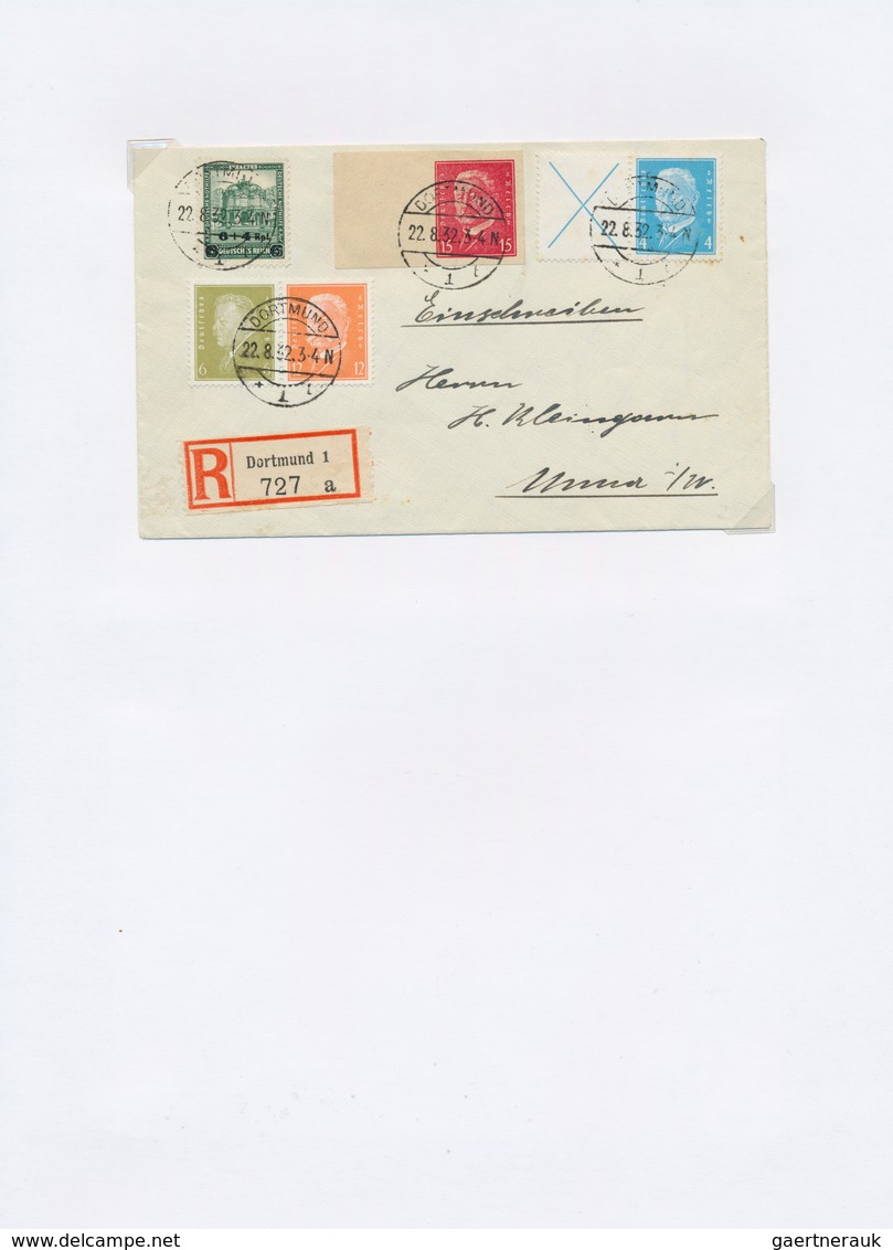 31695 Deutsches Reich - Zusammendrucke: 1918/43 ca., Sammlung von Zusammendrucken auf Belegen, meist auf S