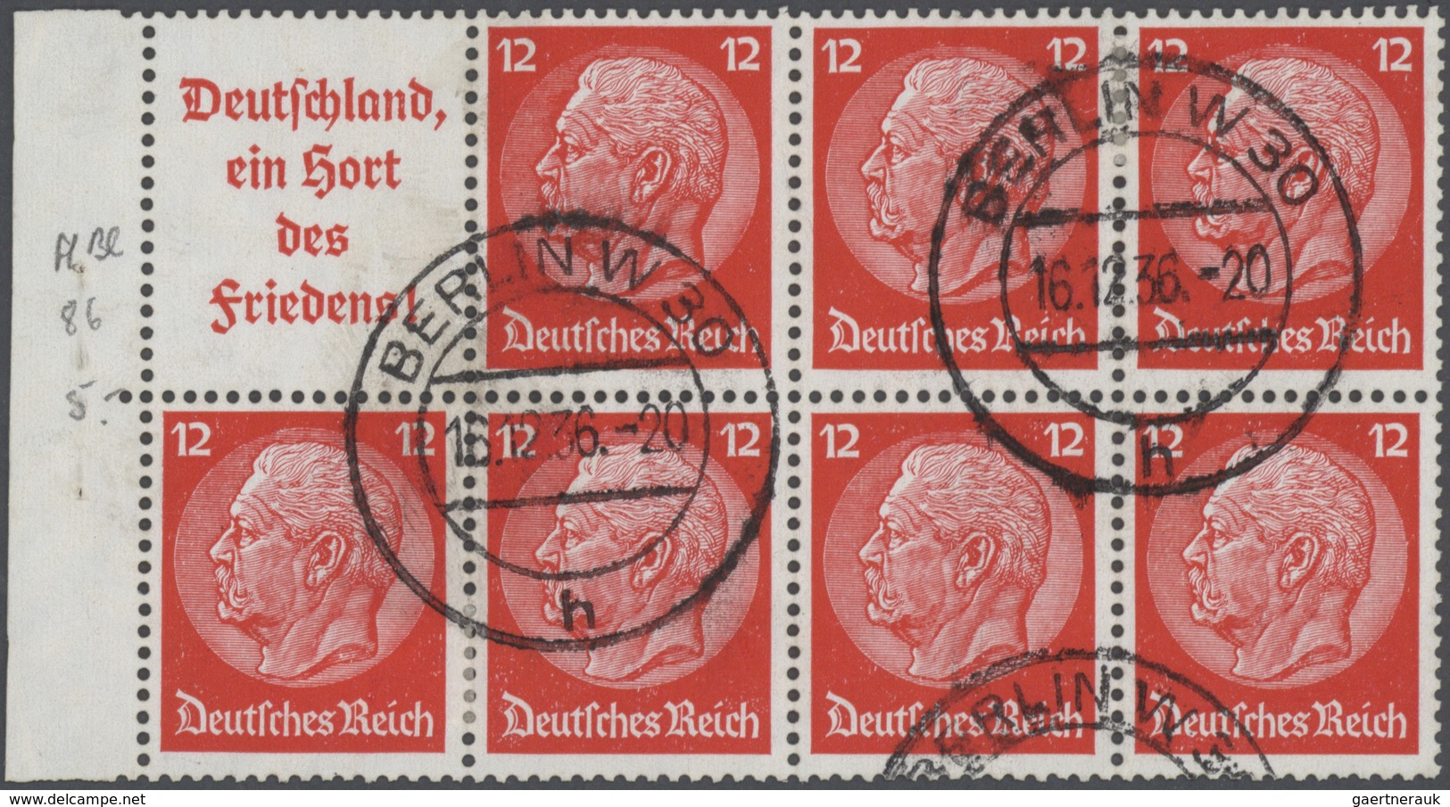 31709 Deutsches Reich - Zusammendrucke: 1934/1942, Reichhaltiger Und Vielseitiger Sammlungsposten Der Zusa - Se-Tenant