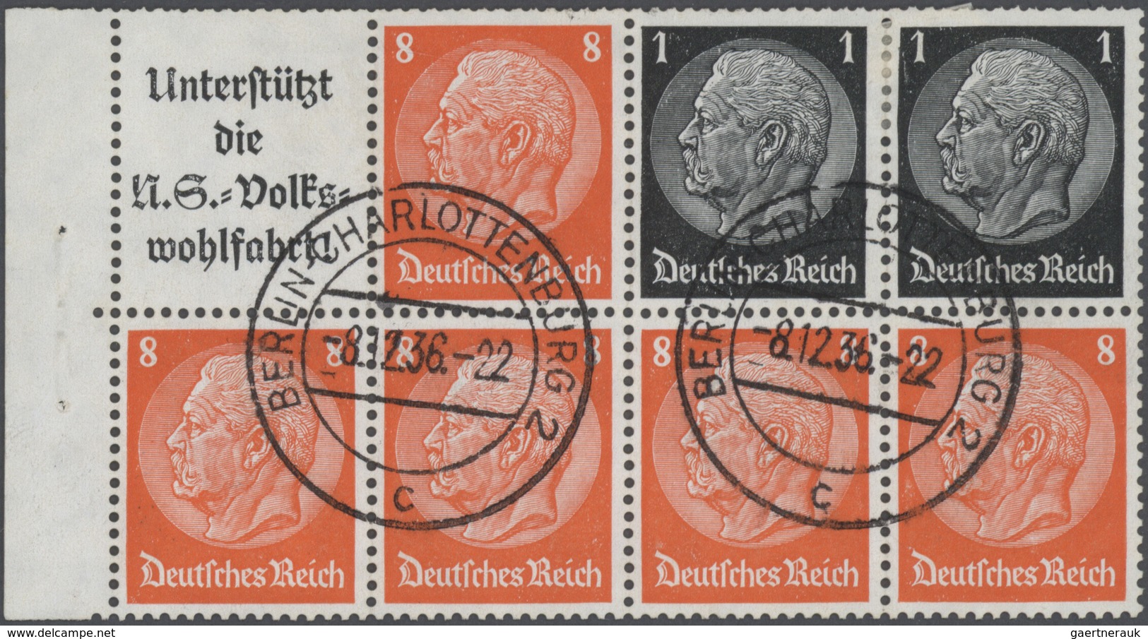 31709 Deutsches Reich - Zusammendrucke: 1934/1942, Reichhaltiger Und Vielseitiger Sammlungsposten Der Zusa - Zusammendrucke