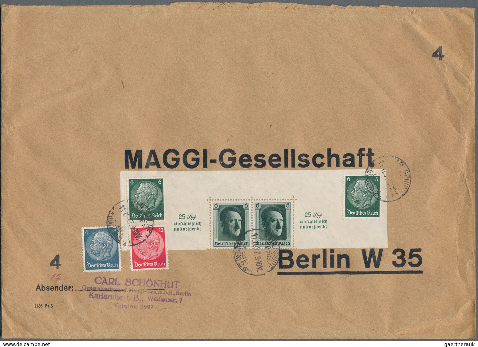 31719 Deutsches Reich - Dienstmarken: 1920/1950 (ca.), Partie Von Ca. 160 Briefen/Karten, Meist Dt.Reich D - Dienstmarken