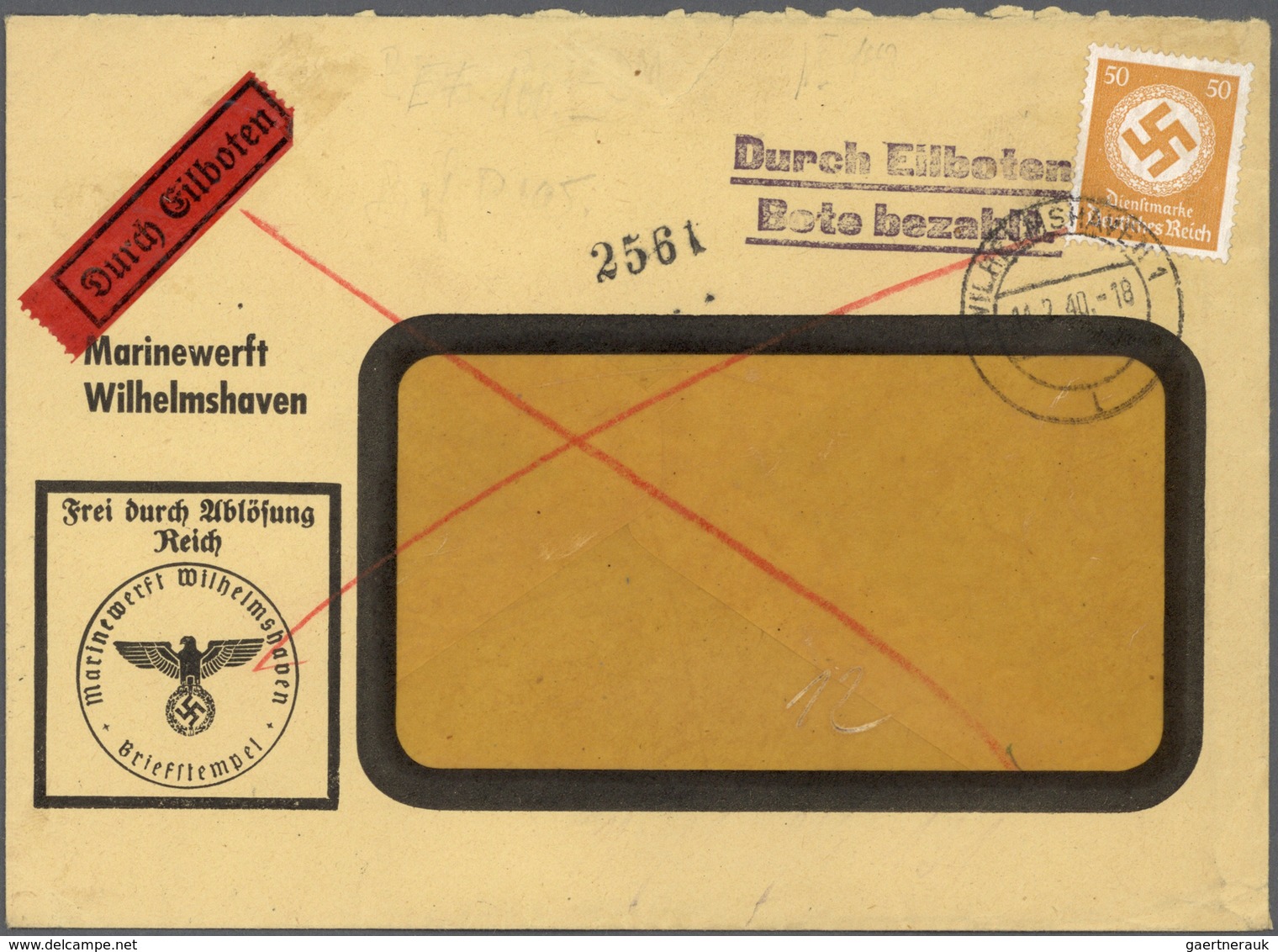 31721 Deutsches Reich - Dienstmarken: 1927/1945, Partie Mit Fast 60 Briefen Und Karten Mit Schwerpunkt III - Service