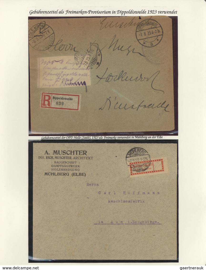 31731 Deutsches Reich - Lokalausgaben 1918/23: 1923, Sammlung Der Lokalausgaben Von Bergisch Gladbach Bis - Brieven En Documenten