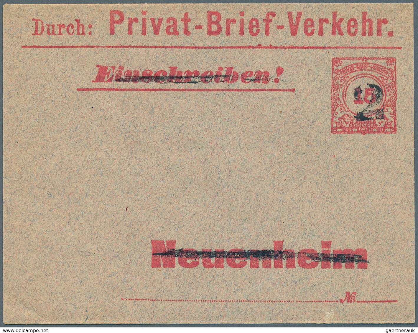 31746 Deutsches Reich - Privatpost (Stadtpost): HEIDELBERG+NEUENHEIM: Partie Von Ca. 100 Ganzsachen In äuß - Private & Lokale Post