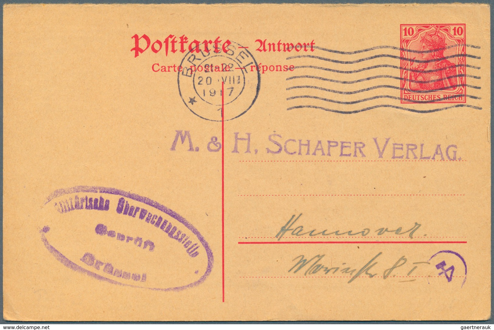 31755 Deutsches Reich - Ganzsachen: 1872/1921. Sammlung Von 33 Postkarten, Inkl. 2 Umschlägen Und 1 Karten - Andere & Zonder Classificatie