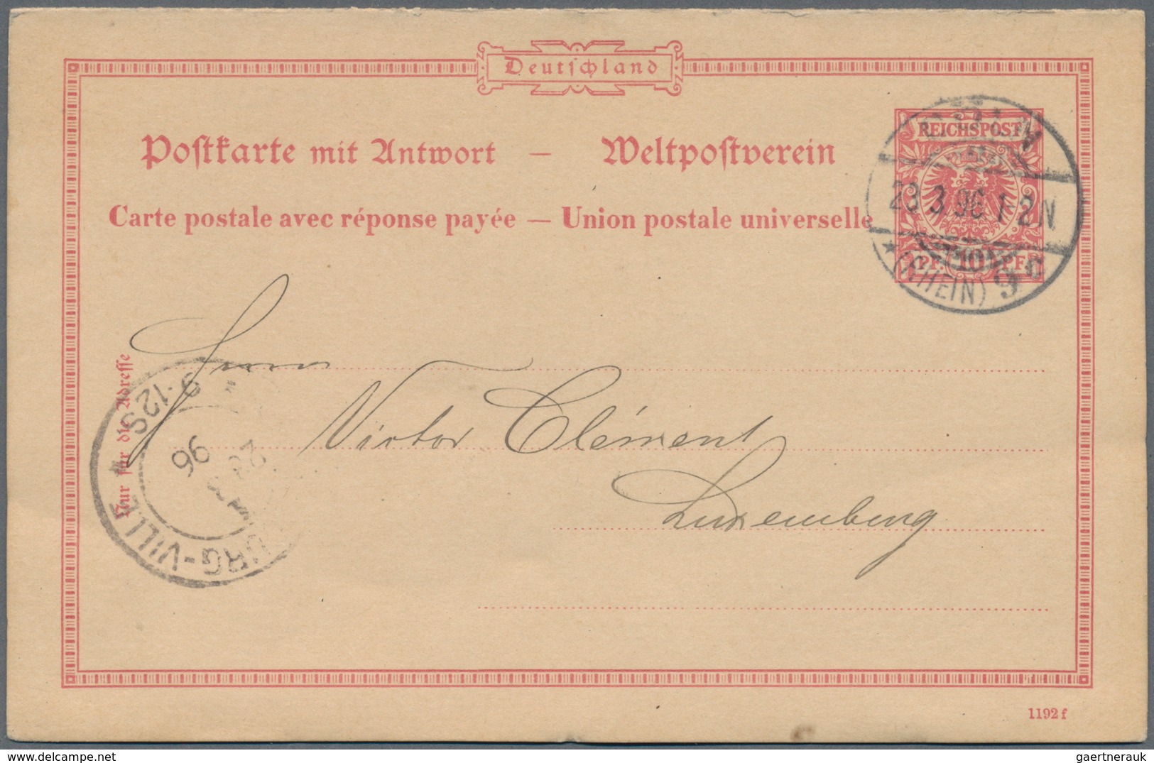31757 Deutsches Reich - Ganzsachen: 1873/1945, Vielseitiger Bestand Von Nach Angaben Ca. 1.500 Ganzsachenk - Andere & Zonder Classificatie