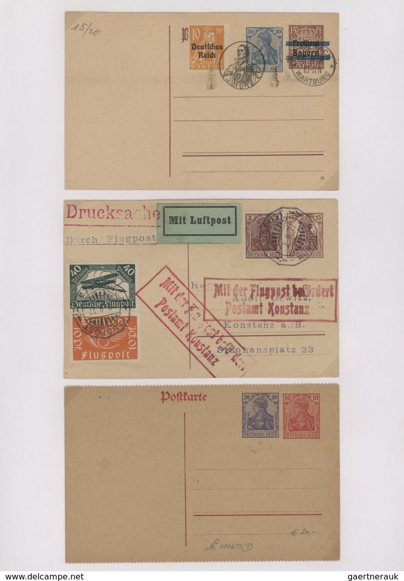 31758 Deutsches Reich - Ganzsachen: 1873-1944, Sammlung Der Amtlichen Ganzsachen Mit Karten Und Umschlägen - Andere & Zonder Classificatie