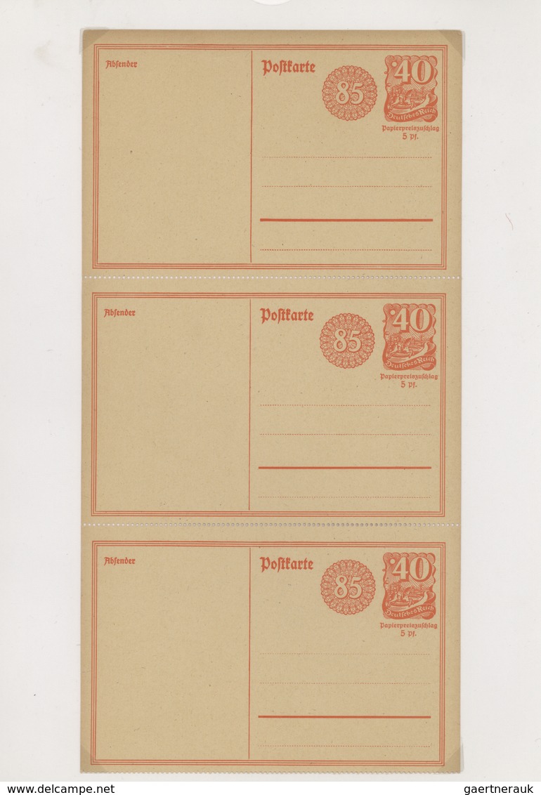 31758 Deutsches Reich - Ganzsachen: 1873-1944, Sammlung der amtlichen Ganzsachen mit Karten und Umschlägen
