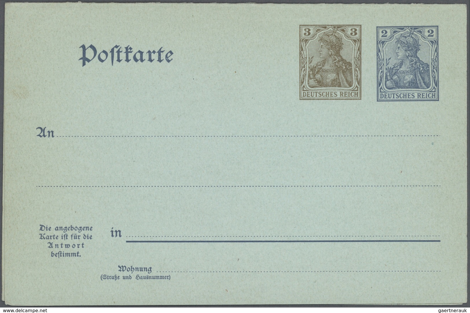 31760 Deutsches Reich - Ganzsachen: 1875/1932, umfangreiche, ungebrauchte und gebrauchte Ganzsachenkarten-