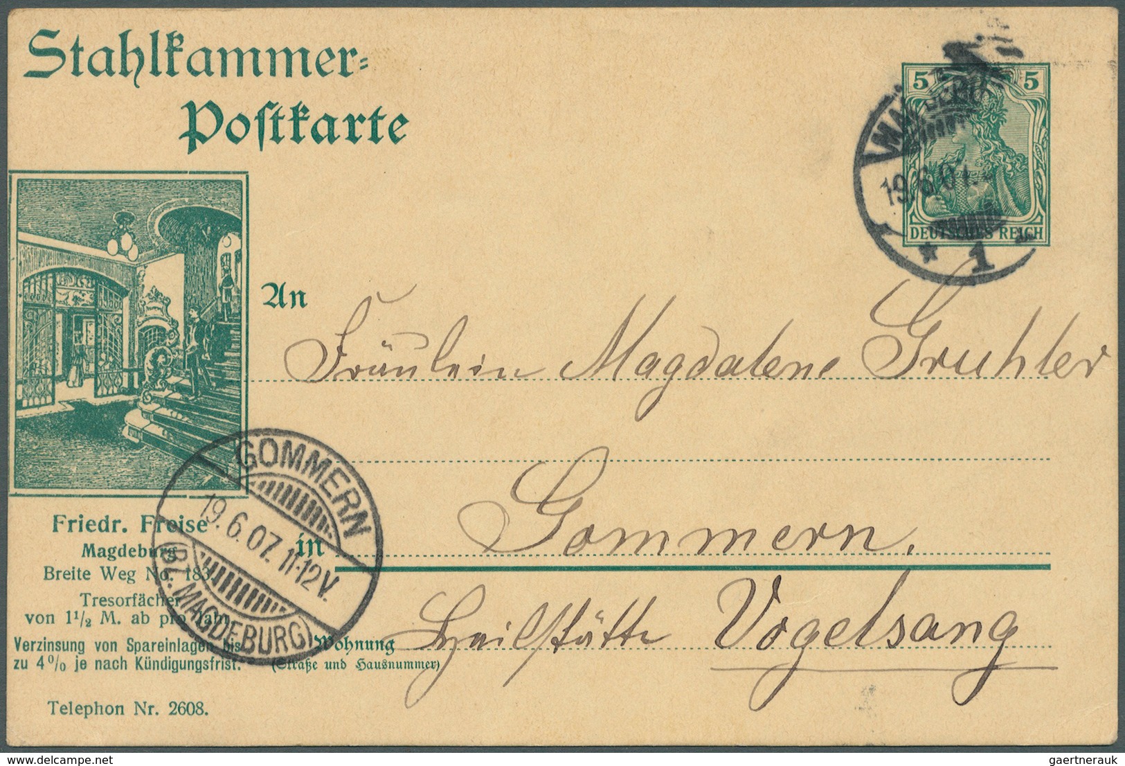31774 Deutsches Reich - Ganzsachen: 1902/1913, Posten von 394 Privat-Postkarten aus PP 27 A bis PP 27 C 16