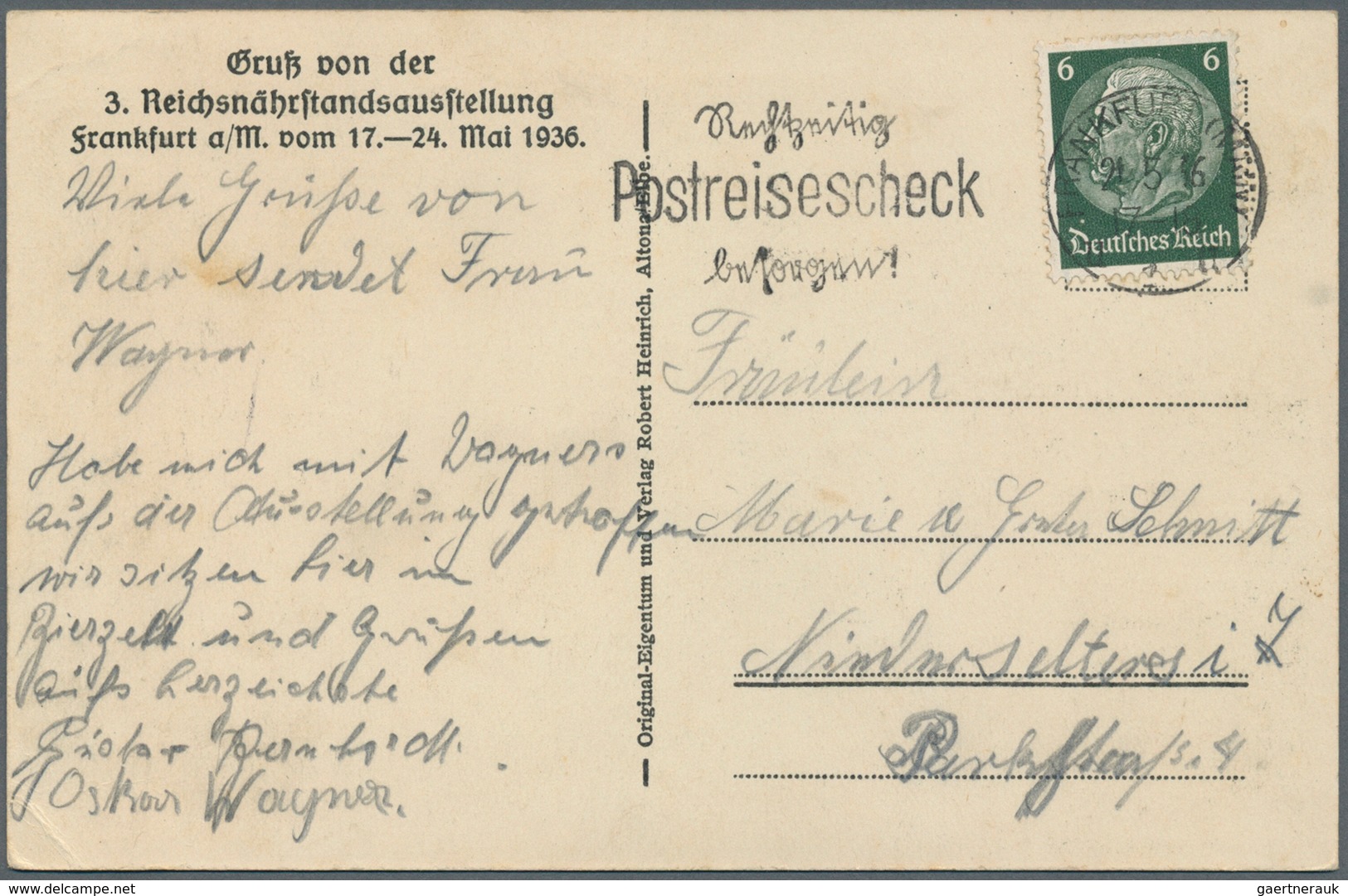 31776 Deutsches Reich - Ganzsachen: 1920/1944 (ca.), Posten mit über 150 gelaufenen Postkarten Deutsches R
