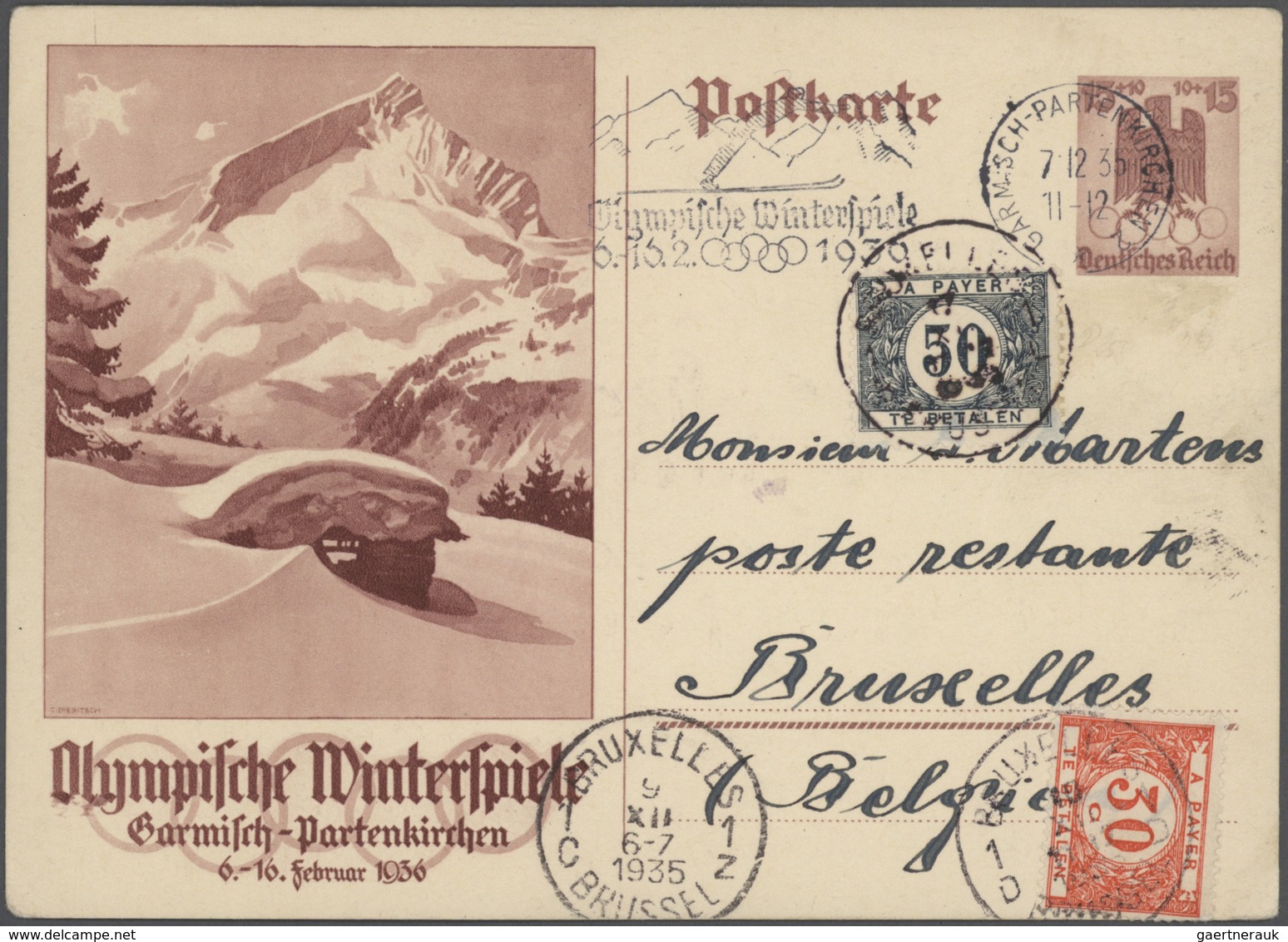 31781 Deutsches Reich - Ganzsachen: 1933/1944, Hochwertige Spezialsammlung Mit 75 Ganzsachenkarten Des III - Andere & Zonder Classificatie