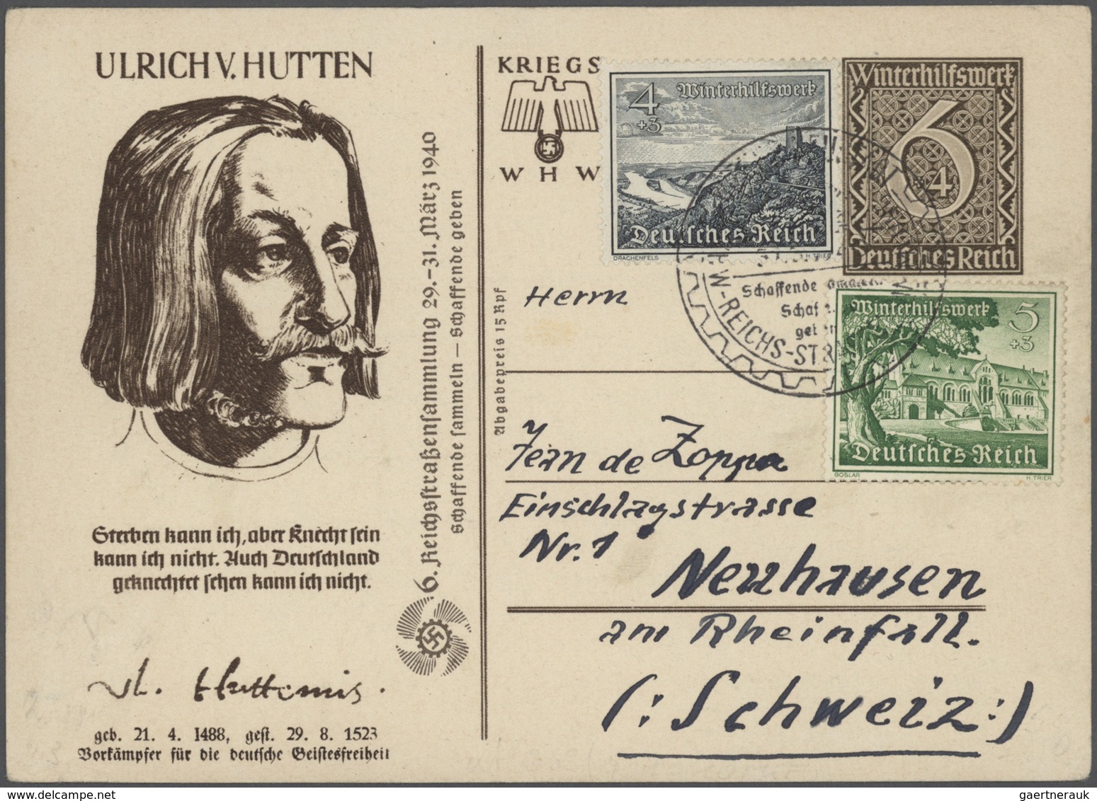 31781 Deutsches Reich - Ganzsachen: 1933/1944, hochwertige Spezialsammlung mit 75 Ganzsachenkarten des III