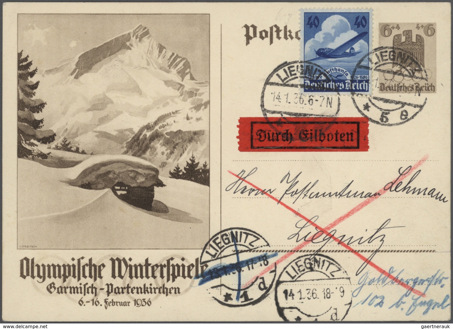 31781 Deutsches Reich - Ganzsachen: 1933/1944, hochwertige Spezialsammlung mit 75 Ganzsachenkarten des III