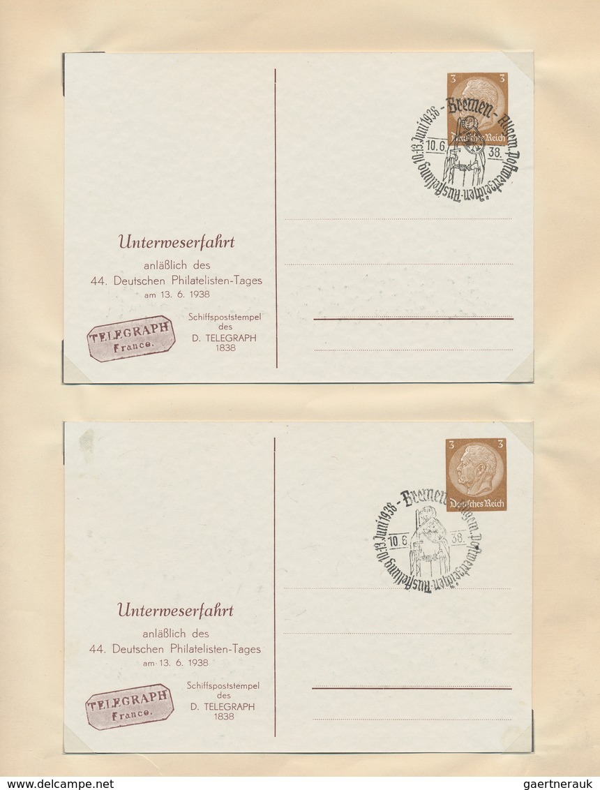 31783 Deutsches Reich - Ganzsachen: 1933/1942, Sammlung Von Ca. 120 Ganzsachen Im Entsprechenden Vordrucka - Andere & Zonder Classificatie