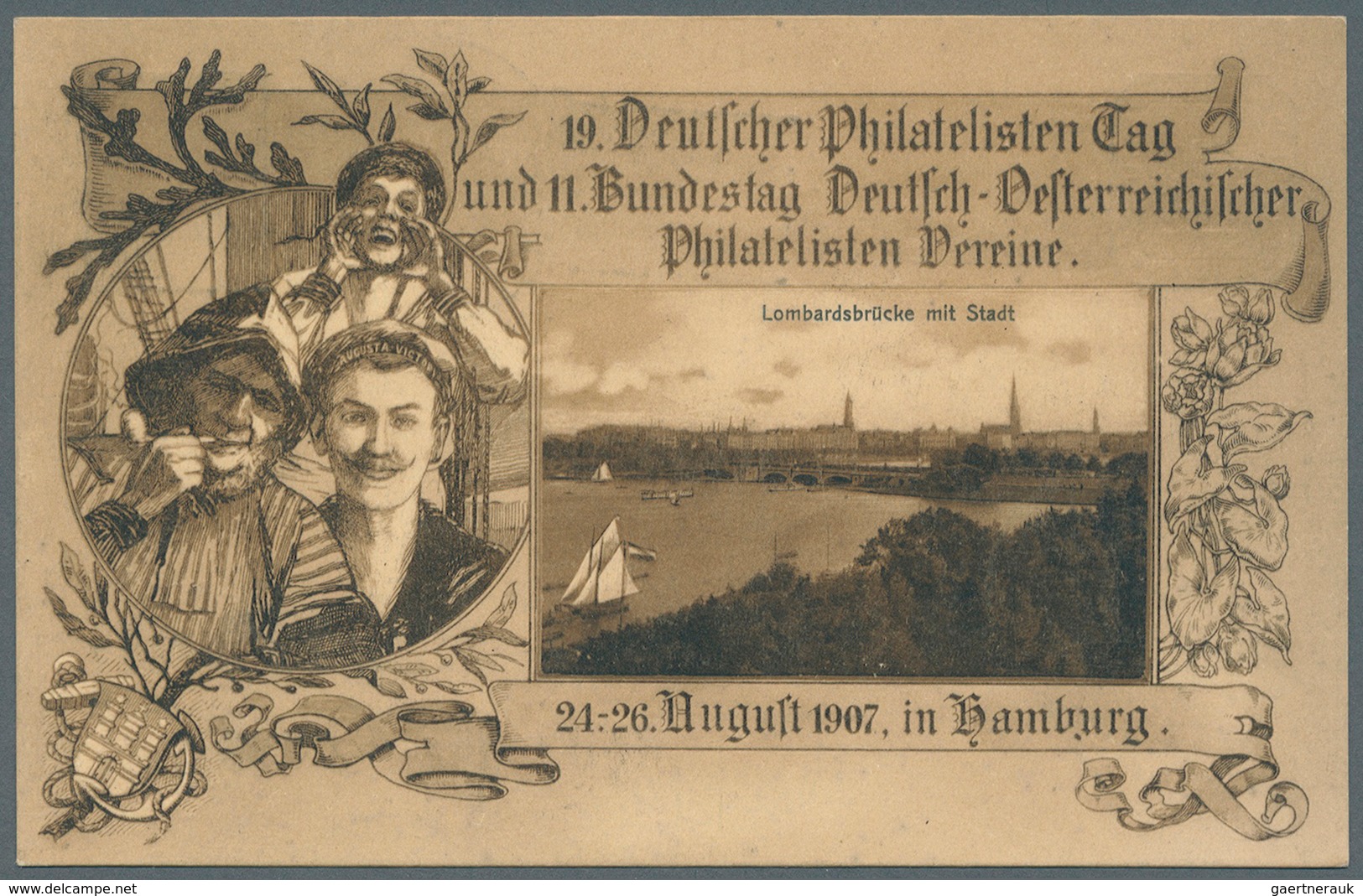 31793 Deutsches Reich - Privatganzsachen: 1907, Lot von 23 Privat-Postkarten 5 Pf Germania "19. Dt. Philat