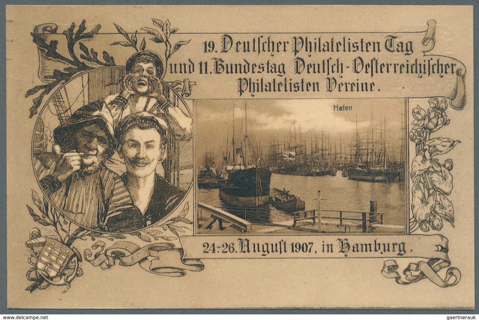 31793 Deutsches Reich - Privatganzsachen: 1907, Lot von 23 Privat-Postkarten 5 Pf Germania "19. Dt. Philat