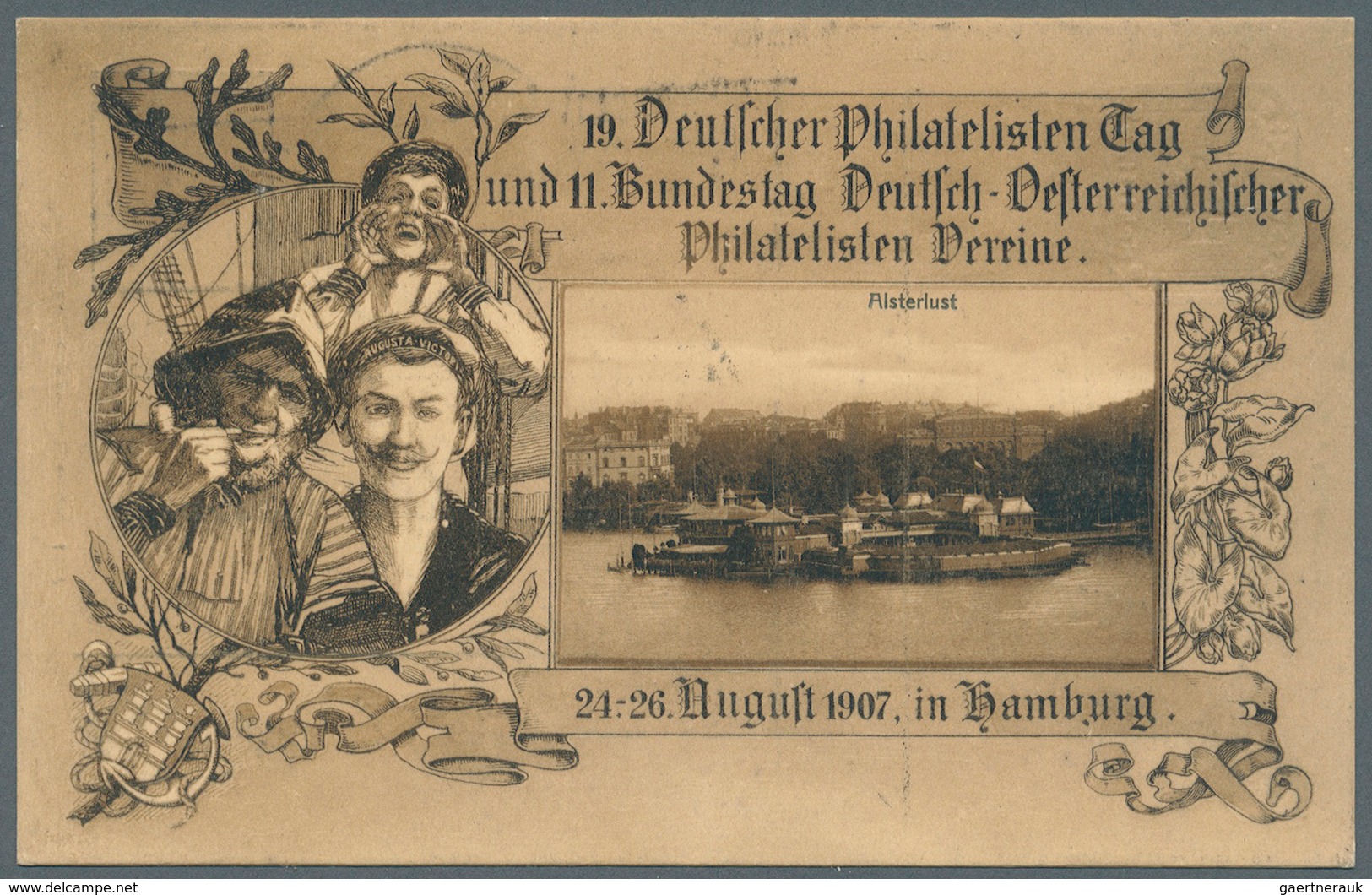 31793 Deutsches Reich - Privatganzsachen: 1907, Lot von 23 Privat-Postkarten 5 Pf Germania "19. Dt. Philat