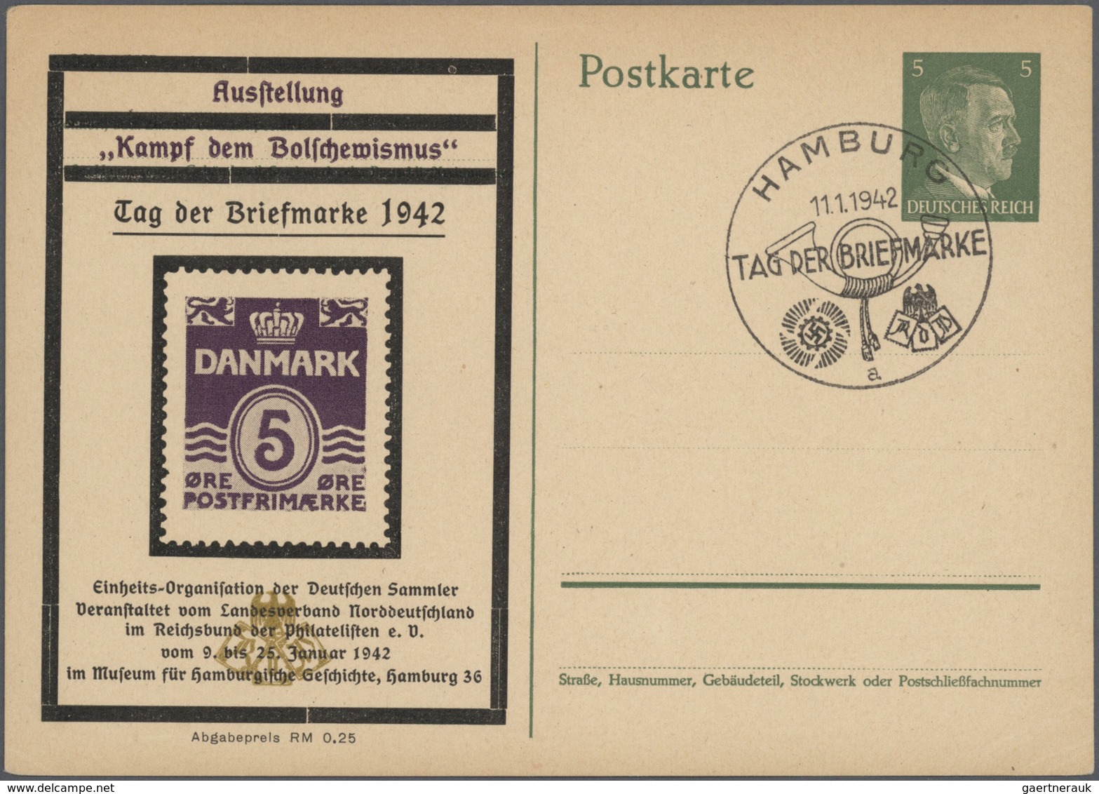 31797 Deutsches Reich - Privatganzsachen: 1933/1942, sehr umfangreiche, ungebrauchte und gebrauchte (bzw.