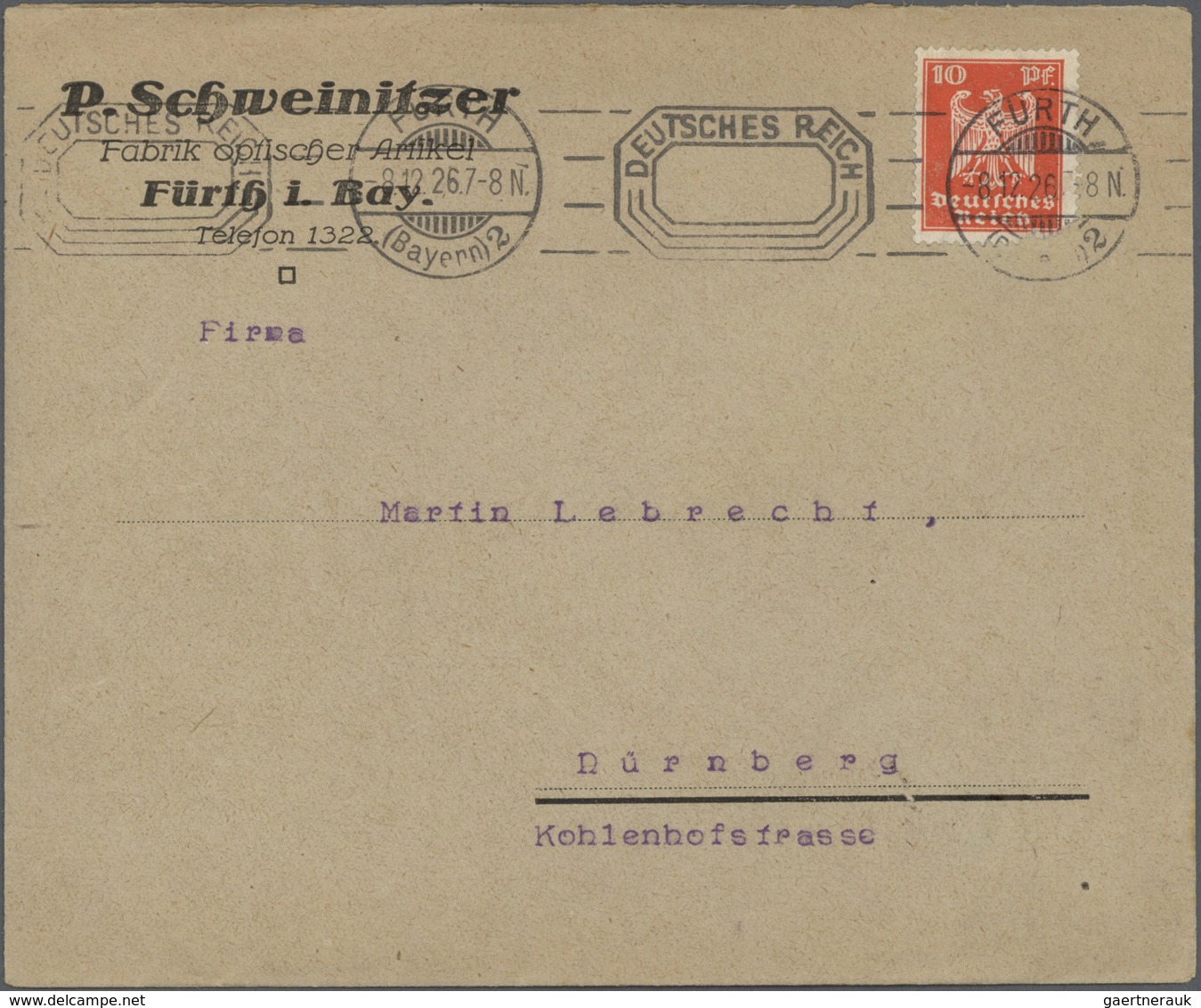 31798 Deutsches Reich - Stempel: 1900/1945 (ca.), Einige Hundert Briefe Und Karten Mit Maschinenstempel, M - Frankeermachines (EMA)