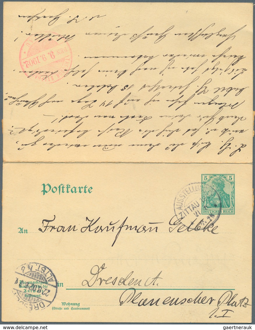 31799 Deutsches Reich - Stempel: 1902/1914, 150 Ganzschenkarten Und -kartenbriefe Meist Ausgabe 1902 Mit D - Frankeermachines (EMA)