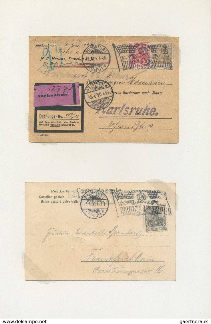 31800 Deutsches Reich - Stempel: 1906/1941, Maschinenstempel Und Freimarkenstempler, Sammlung Von Ca. 60 K - Frankeermachines (EMA)