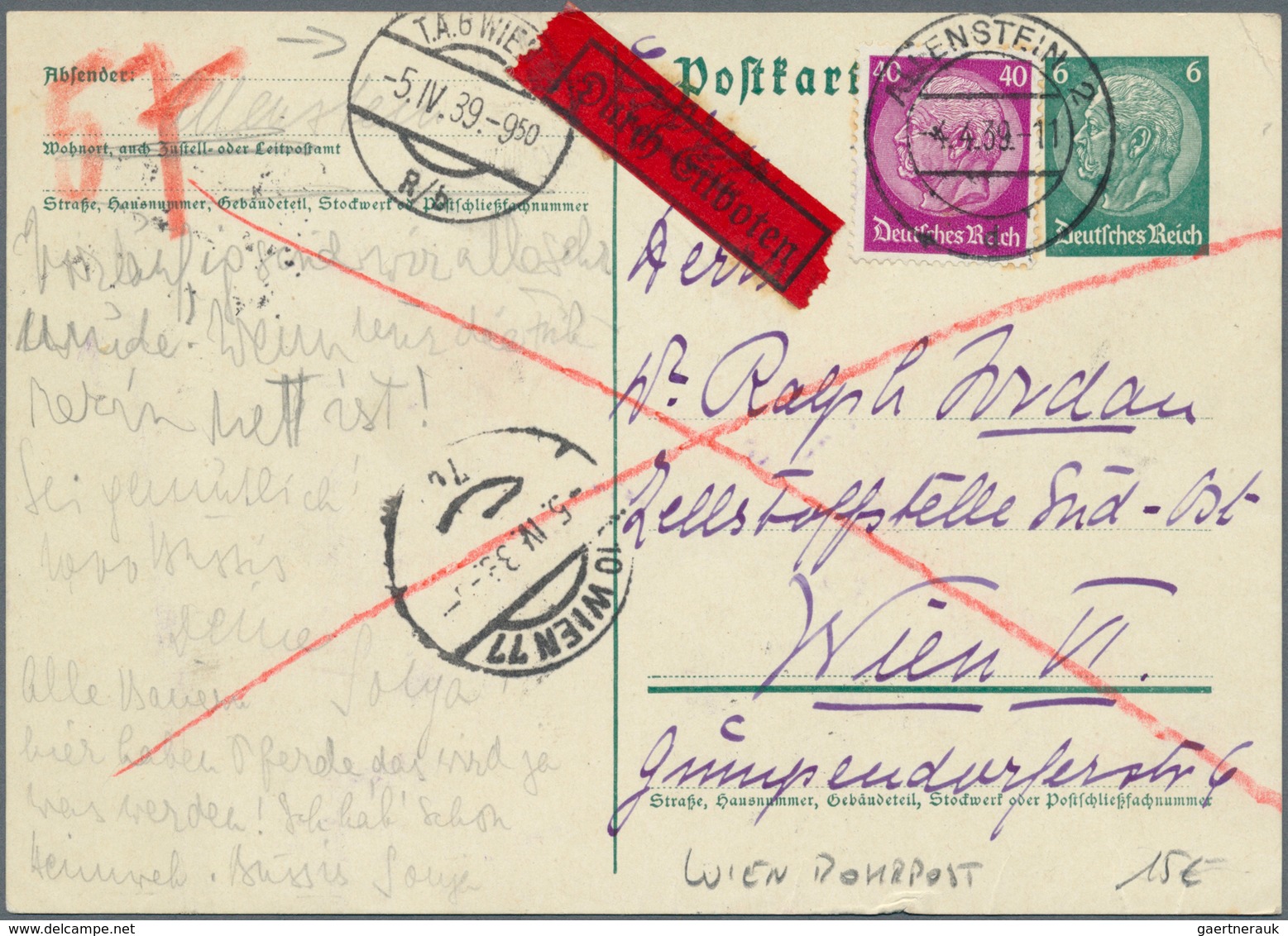 31805 Deutsches Reich - Besonderheiten: 1887/1961, ROHRPOST-BERLIN: 9 Belege Mit Ganzsachenkarte P18 Mit Z - Andere & Zonder Classificatie