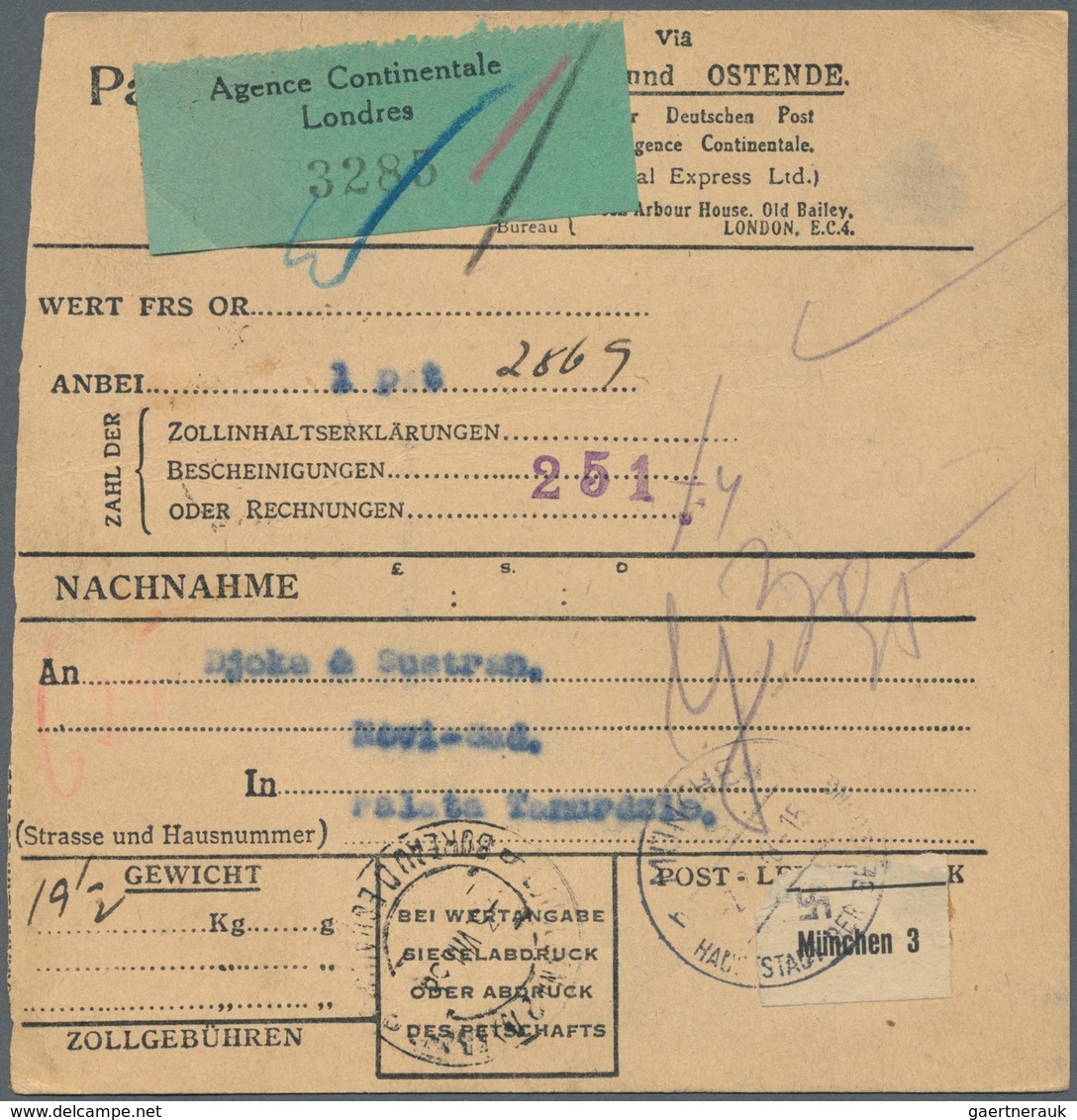 31809 Deutsches Reich - Besonderheiten: 1933/1945, Belege Und Dokumente Abseits Der Reinen Markenfrankatur - Andere & Zonder Classificatie