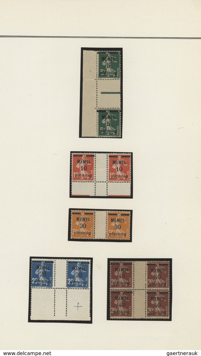 31811 Deutsches Reich - Nebengebiete: 1884/1938 (ca.), urige Sammlungspartie in alter Kladde, dabei netter