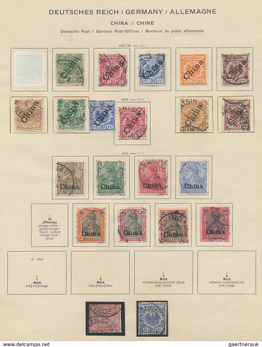 31813 Deutsches Reich - Nebengebiete: 1884/1955, Umfassende Sammlung Auf Selbstgestalteten Albenblättern I - Verzamelingen
