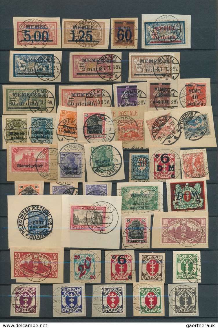 31814 Deutsches Reich - Nebengebiete: 1900/1930 (ca.), Saubere Zusammenstellung Von Ca. 185 Marken Je Auf - Verzamelingen