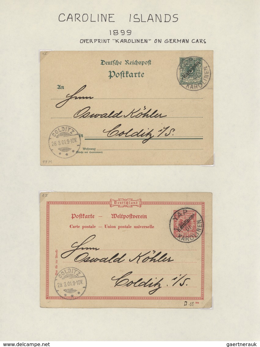 31819 Deutsche Auslandspostämter + Kolonien: 1885/1912, Gehaltvolle Slg. Mit 64 Gebrauchten Ganzsachen Der - Sonstige & Ohne Zuordnung