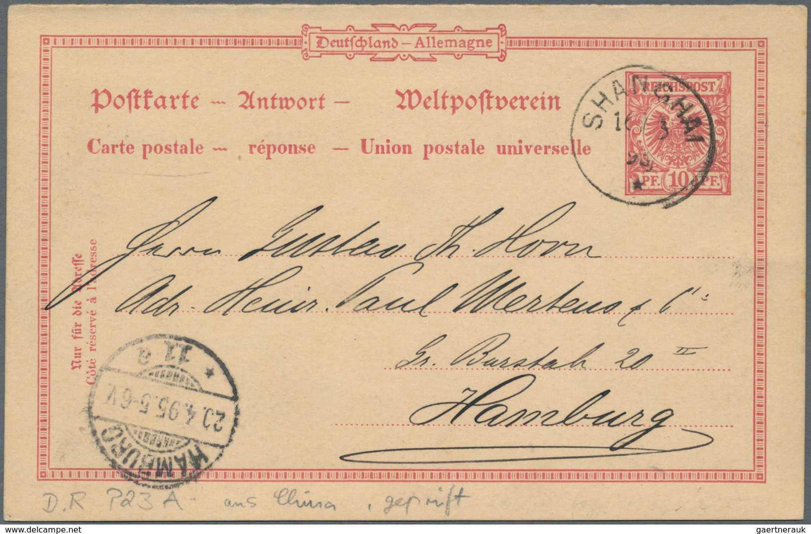 31824 Deutsche Auslandspostämter: 1895 - 1915 (ca.), Sammlung Von 115 Ganzsachen, Meist Ungebraucht, Dabei - Sonstige & Ohne Zuordnung