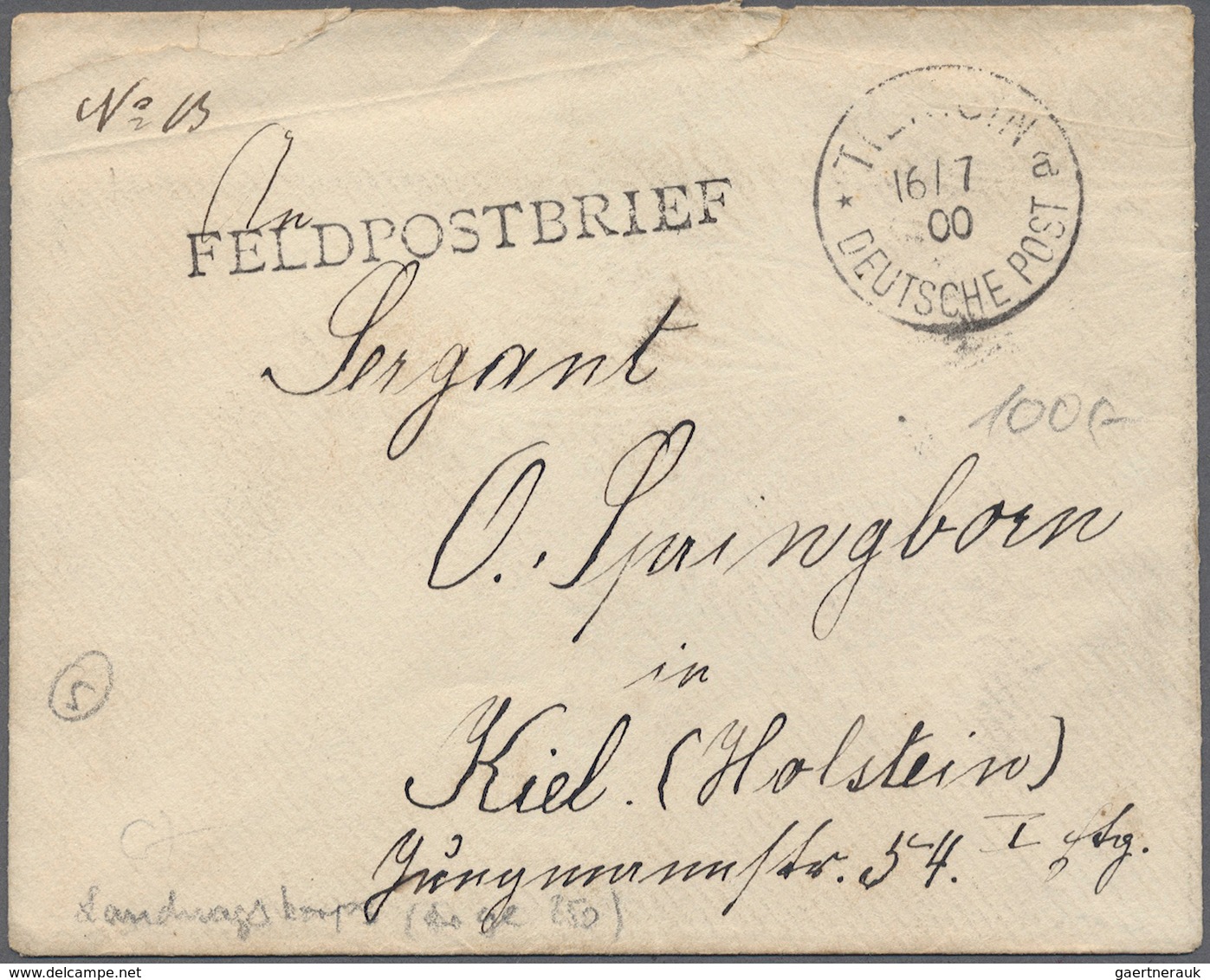 31827 Deutsche Auslandspostämter: 1900 - 1915 (ca.), Posten Von 27 Belegen Und Einigen Briefstücken Ab Vor - Andere & Zonder Classificatie
