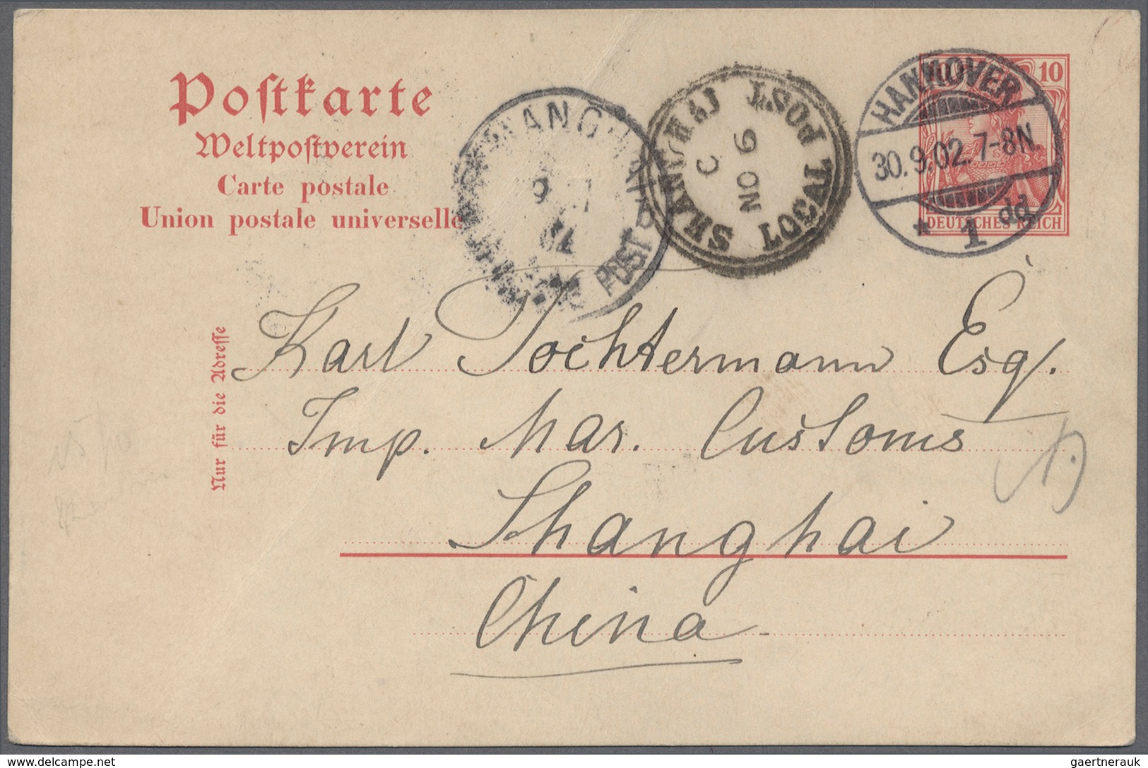 31827 Deutsche Auslandspostämter: 1900 - 1915 (ca.), Posten Von 27 Belegen Und Einigen Briefstücken Ab Vor - Sonstige & Ohne Zuordnung