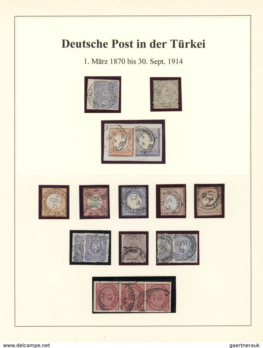 31840 Deutsche Post In Der Türkei: 1870/1914, überkomplette Sammlung Beginnend Mit Starkem Vorläuferteil U - Turkse Rijk (kantoren)