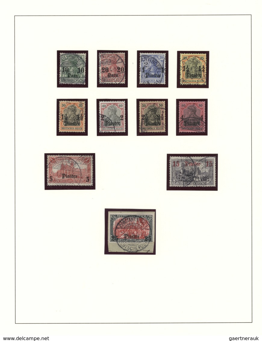 31840 Deutsche Post In Der Türkei: 1870/1914, überkomplette Sammlung Beginnend Mit Starkem Vorläuferteil U - Deutsche Post In Der Türkei