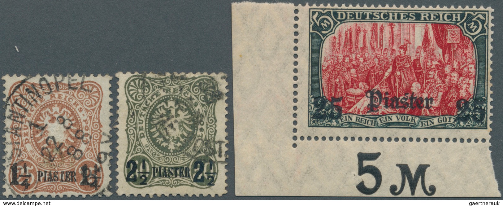 31841 Deutsche Post In Der Türkei: 1884/1919, Meist Ungebrauchtes Und Teils Etwas Gestempeltes Steckkarten - Deutsche Post In Der Türkei