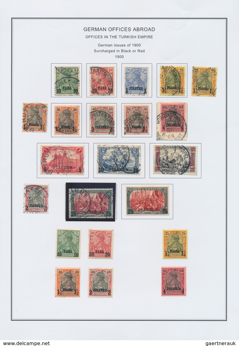 31842 Deutsche Post In Der Türkei: 1884/1913, Saubere Sammlung Auf Vordrucken Mit Etlichen Besseren Werten - Turkse Rijk (kantoren)