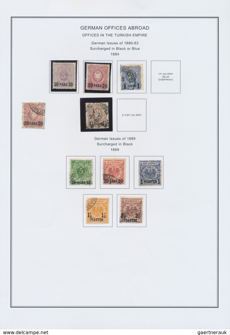 31842 Deutsche Post In Der Türkei: 1884/1913, Saubere Sammlung Auf Vordrucken Mit Etlichen Besseren Werten - Turkse Rijk (kantoren)