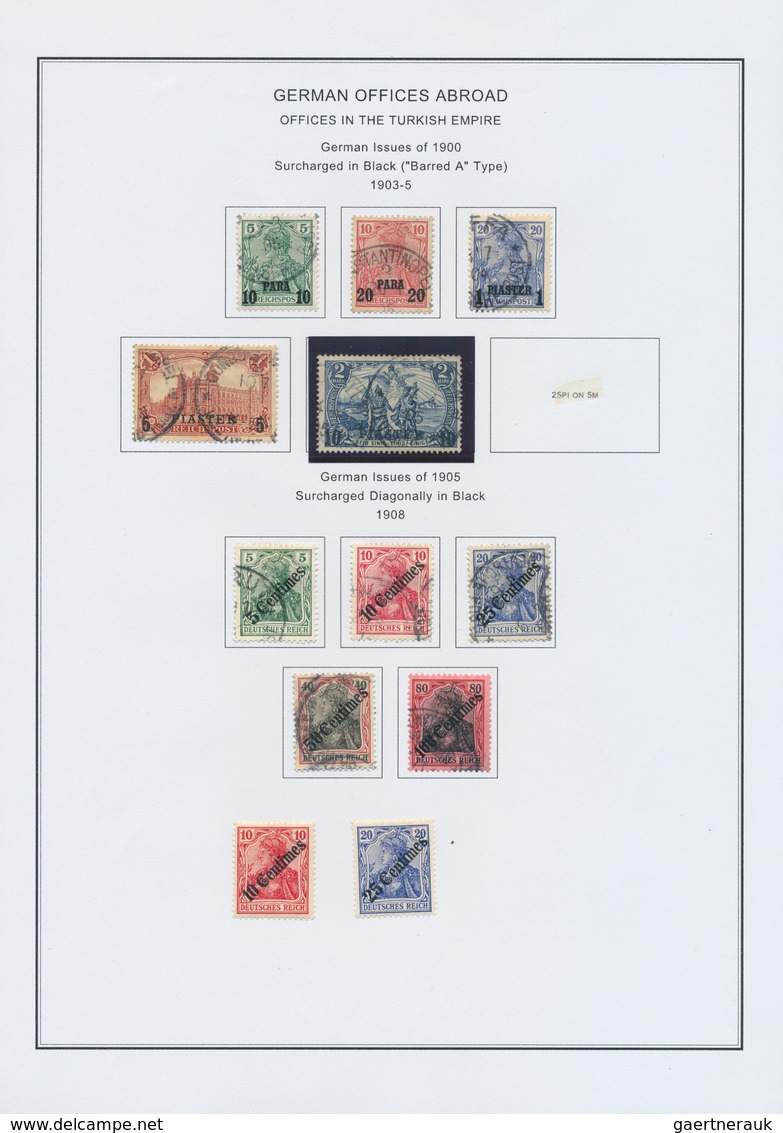 31842 Deutsche Post In Der Türkei: 1884/1913, Saubere Sammlung Auf Vordrucken Mit Etlichen Besseren Werten - Turkse Rijk (kantoren)