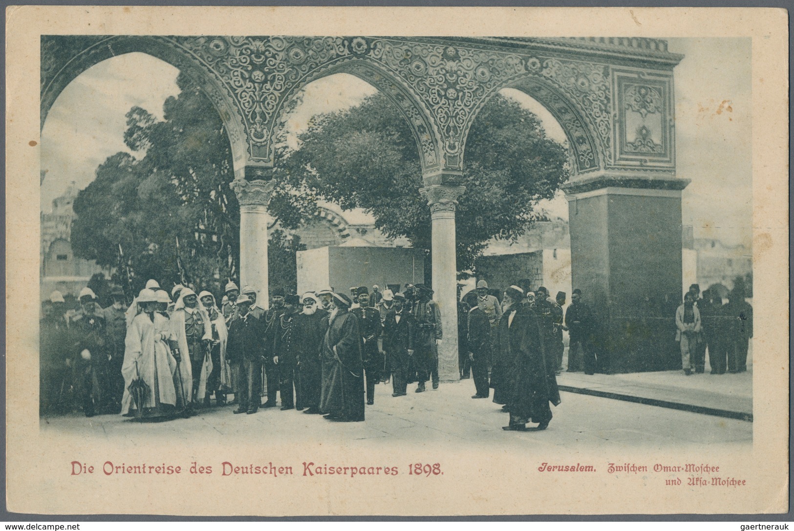 31844 Deutsche Post In Der Türkei: 1898-1914, Kaiserreise Nach Palästina, 18 Seltene Und Gesuchte Karten S - Deutsche Post In Der Türkei