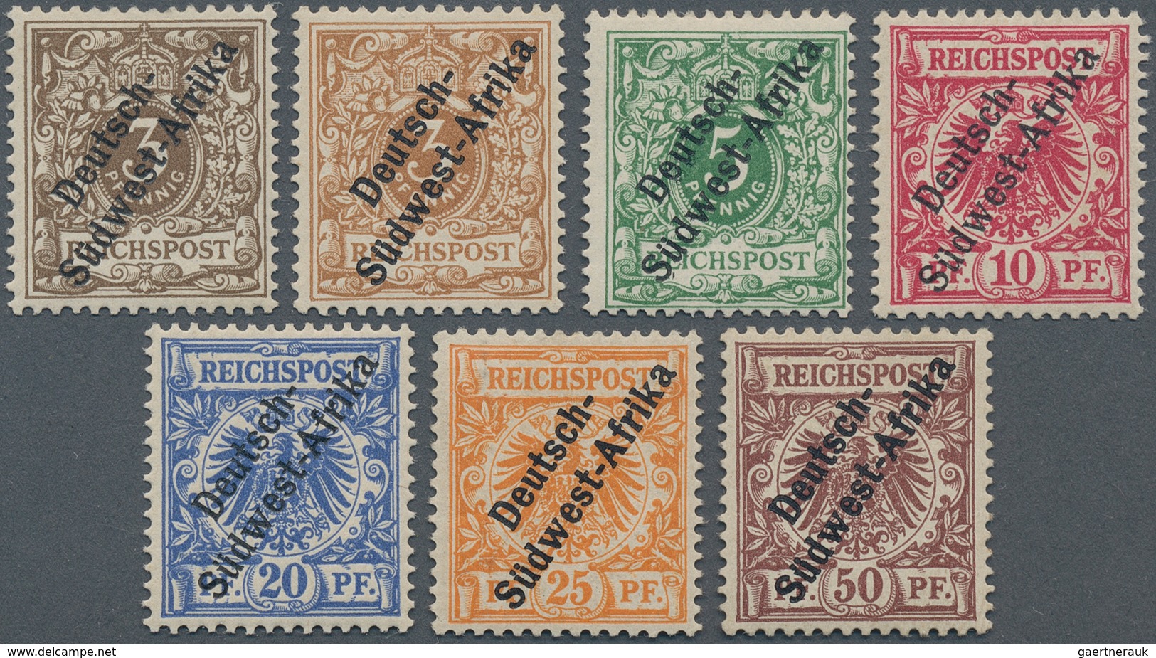 31853 Deutsche Kolonien: 1919, Hochinteressanter Kleiner Posten Von 14 Belegen Mit Teils Besseren Stempeln - Andere & Zonder Classificatie