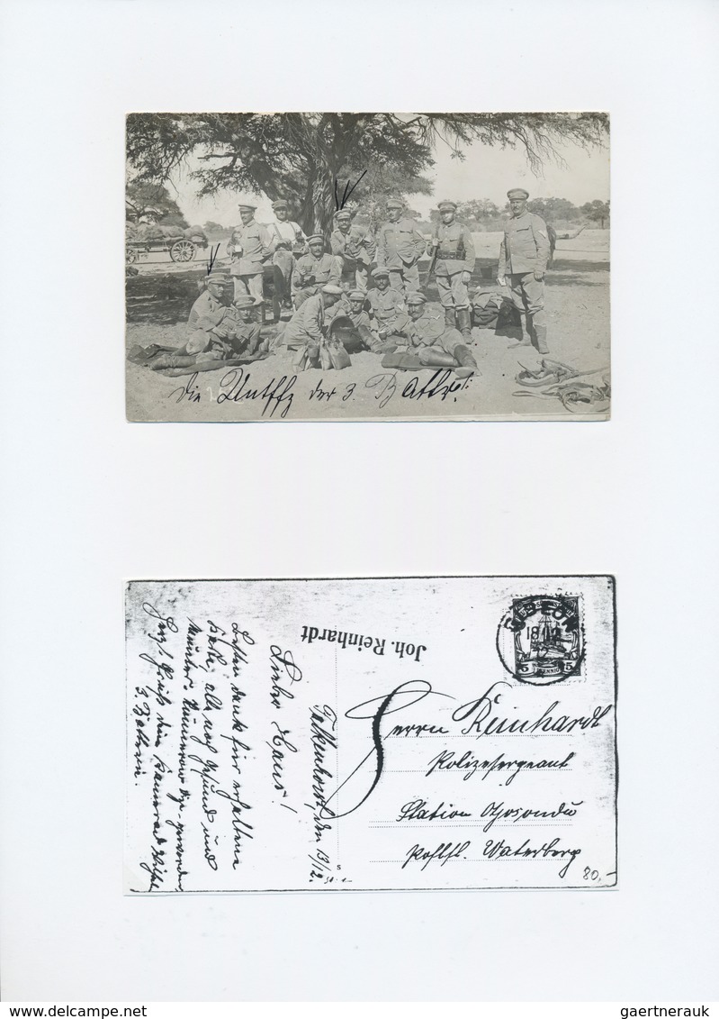 31856 Deutsch-Südwestafrika: 1897/1914, Kleine Auf Blätter Aufgezogene Sammlung Von Ca. 60 Ansichts- Und F - Duits-Zuidwest-Afrika