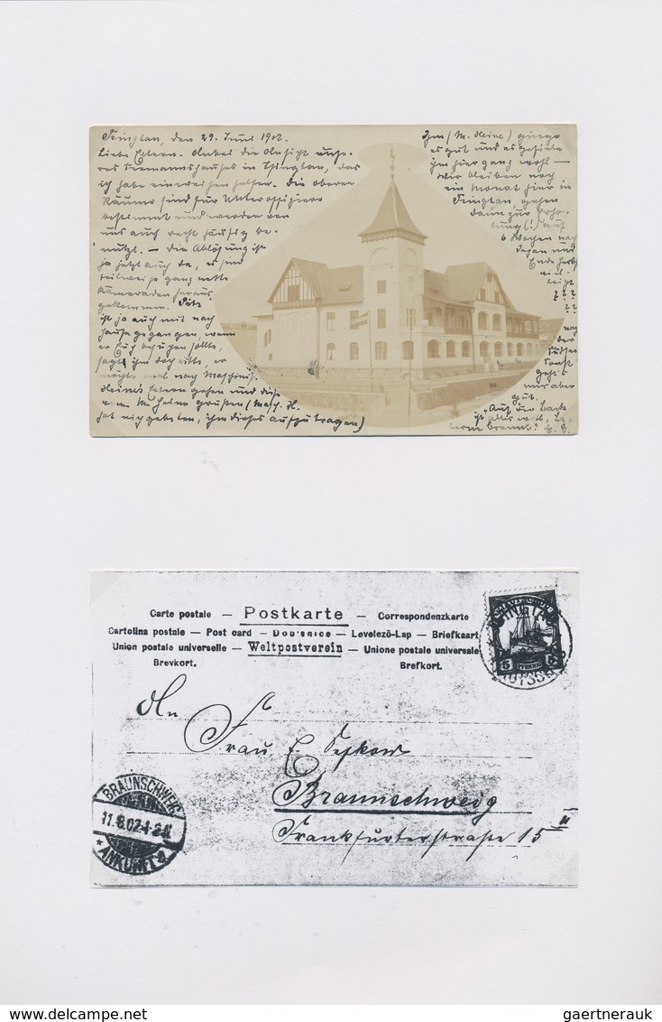 31857 Deutsch-Südwestafrika: 1899/1914, kleine auf Blätter aufgezogene Sammlung von über 60 Ansichts- und